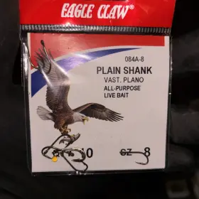Eagle Claw 084ah-8 84a #8 10ct Offset Bronze Hooks Eagle Claw 084ah-8 84a #8 10ct Offset Bronze Hooks