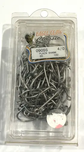 Eagle Claw 090ss-3/0 90ss #4/0 100ct Stainless Steel Hooks Free Shipping Eagle Claw 090ss-3/0 90ss #4/0 100ct Stainless Steel Hooks Free Shipping