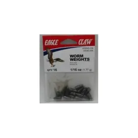 Eagle Claw 11051-003 Steel Worm Weight 1/16 Oz. 5-pk. -