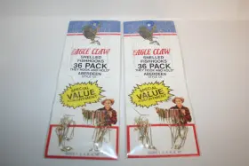Eagle Claw 121q 2 Packs Aberdeen 36- Style 121 Snelled Fishing Hook Assortment A6