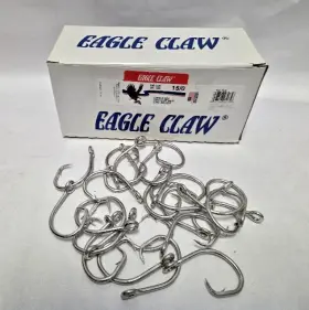 Eagle Claw 190-15/0 25 Pcs. #190- Sz. 15/0 Circle Hooks Lazer Sharp