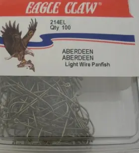 Eagle Claw 214el-2 214el #2 100ct Bronze Wire Aberdeen Hooks Pack Of 2