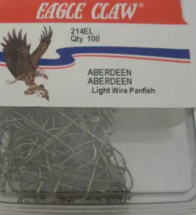 Eagle Claw 214el-4 214el #4 100ct Bronze Extra Light Wire Aberdeen Hooks Eagle Claw 214el-4 214el #4 100ct Bronze Extra Light Wire Aberdeen Hooks
