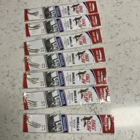 Eagle Claw 222-1/0 7 Packs #222-1/0 Hook Size 1/0 Gold 6-count Package Eagle Claw 222-1/0 7 Packs #222-1/0 Hook Size 1/0 Gold 6-count Package
