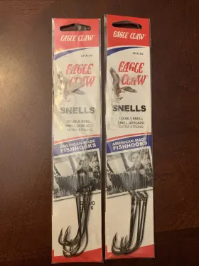 Eagle Claw 231xh-3/0 2 New Packs 231xh Bronze Double Snell Fishing Hooks Sz 3/0 Total 12 Eagle Claw 231xh-3/0 2 New Packs 231xh Bronze Double Snell Fishing Hooks Sz 3/0 Total 12