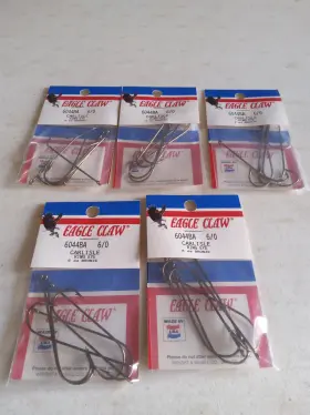 Eagle Claw 6044ba 30 - 6044ba-6/0 Carlisle Ring Eye Bronze Hooks Nib Eagle Claw 6044ba 30 - 6044ba-6/0 Carlisle Ring Eye Bronze Hooks Nib