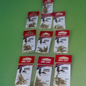 Eagle Claw Bs127 Barrel Swivel With Snap Sz 7 Lot Of 10 Packs Qty 12 Per Pack New