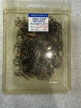 Eagle Claw E347mn 374f 1/0 Bronze Treble Hooks 100 Pack Bass Walleye Replacement