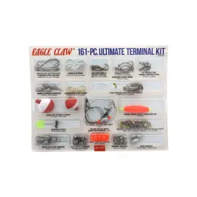 Eagle Claw Eckwm-2 Ultimate Terminal Kit Hooks Beads Swivels Split Shot Eagle Claw Eckwm-2 Ultimate Terminal Kit Hooks Beads Swivels Split Shot