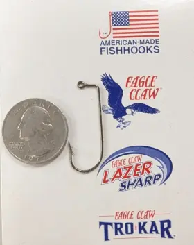 Eagle Claw Hooks 047708302067 570m-1/0 - Jig Bronze 1000 Count