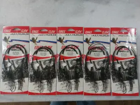 Eagle Claw Hooks 9135qk Lot Of 5 Snelled Mod Sz 4 2 1 1/0 2/0 3/0. 18pc Ea Eagle Claw Hooks 9135qk Lot Of 5 Snelled Mod Sz 4 2 1 1/0 2/0 3/0. 18pc Ea