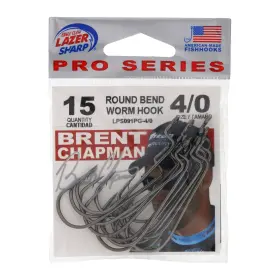 Eagle Claw Hooks Lps091pgw4/0 Lazer Sharp Lps091pg4/0 Circle Worm Hook 4/0 Size Fish 3 Pieces 15