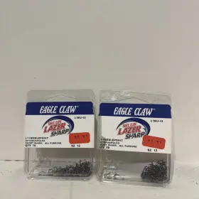 Eagle Claw L1bu-12 2 Octopus Size 12 Fish Hooks Short Shank Lot Of 140 Total Eagle Claw L1bu-12 2 Octopus Size 12 Fish Hooks Short Shank Lot Of 140 Total