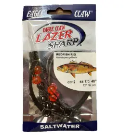 Eagle Claw L834 Lazer Sharp Redfish Rig Saltwater 48in Size 7/0 New Eagle Claw L834 Lazer Sharp Redfish Rig Saltwater 48in Size 7/0 New