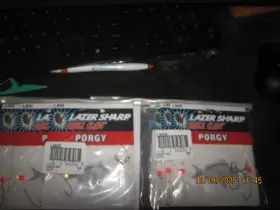 Eagle Claw L906 Lot Of 12- Lazer Sharp Porgy Rigs L905 Hook Size 4