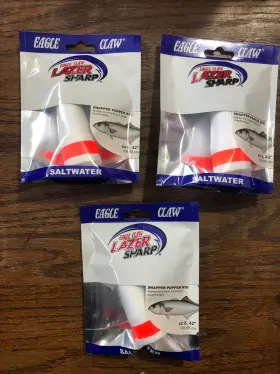 Eagle Claw L927 Snapper Popper Bluefish Rig With Weighted Popping Float Lot Of 3