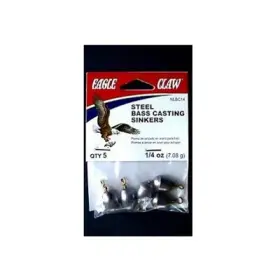 Eagle Claw Nlbc14 Bass Casting Sinker 1/4 Oz. 5-pk. -