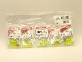 Eagle Claw Pfbh18-3 5 Pack Of Ball Head Fishing Jig 1/8 Chartreuse Green 50 Total