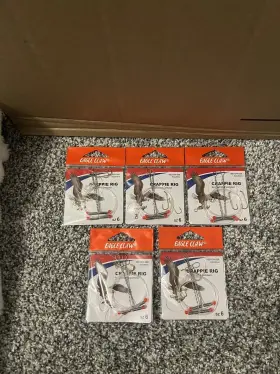 Eagle Claw Rgcr-8 5 New Packs Crappie Rigs Panfish Fishing Size 6