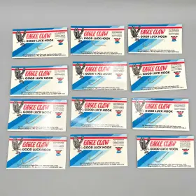 Eagle Claw Style-84 Good Luck Hook Fishing Hooks Lot Of 12 Usa Made Nos 1980s Vintage Eagle Claw Style-84 Good Luck Hook Fishing Hooks Lot Of 12 Usa Made Nos 1980s Vintage