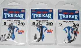 Eagle Claw Tk105-2/0 3 Packs Trokar Pro-v Worm Senko Beaver Hook Size 2/0 Usa Eagle Claw Tk105-2/0 3 Packs Trokar Pro-v Worm Senko Beaver Hook Size 2/0 Usa
