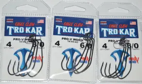 Eagle Claw Tk105-6/0 3 Packs Trokar Pro-v Worm Senko Big Bait Hook Size 6/0 Usa Eagle Claw Tk105-6/0 3 Packs Trokar Pro-v Worm Senko Big Bait Hook Size 6/0 Usa