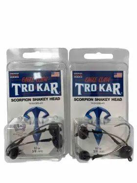 Eagle Claw Tksh38b-4/0 Trokar Scorpion Shakey Head Jig 3/8 Ounce 3 Pack X 2