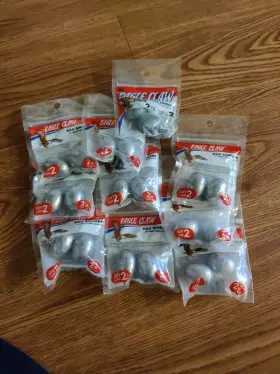 Eagle Claw Wes-2 Egg Sinker Fish Weight 2 Oz Pack Of Lot Ten
