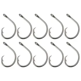 Ecsing 895243593169 10pcs Fishing Hooks 12/0 Circle Saltwater Big Game Hook F