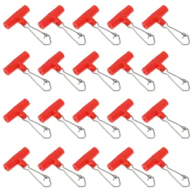 Emagtech Sp9 Emt 09 100pcs Fishing Line Sinker Slides T-shape Swivels Snaps 1.8x3cm Red Emagtech Sp9 Emt 09 100pcs Fishing Line Sinker Slides T-shape Swivels Snaps 1.8x3cm Red