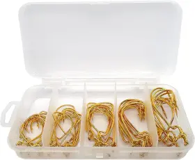 Enjoyfishing 705353237652 50pcs Fishing Worm Hooks High Carbon Steel Wide Gap Offset Saltwater Freshwater Enjoyfishing 705353237652 50pcs Fishing Worm Hooks High Carbon Steel Wide Gap Offset Saltwater Freshwater