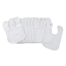 Environments 900521 Dozen White Bibs With Snaps Item #