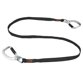 Ergodyne 313056520577 40 Lbs. Black Standard Dual Double-locking Carabiner With Swivel Tool Lanyard Ergodyne 313056520577 40 Lbs. Black Standard Dual Double-locking Carabiner With Swivel Tool Lanyard