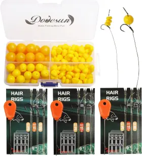 Eruule 744759592033 41pcs/151pcs Carp Fishing Hair Rigs Baits Kit Equipment Access Eruule 744759592033 41pcs/151pcs Carp Fishing Hair Rigs Baits Kit Equipment Access