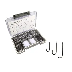 Eupheng 797434717566 Barbless Fly Fishing Hooks Dry Nymph Wet Shrimp Jig For Tying 240pc