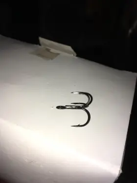 Excalibur 1681bn 500 1/2 Box #2 Xcalibur Tx3 Short Shank Treble Hooks Black Finish Original Vmc