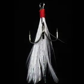 Fangblue 714955654477 20pcs Treble Fishing Hooks With Feather Size 6# Stainless Steel Barbed Sharp Fangblue 714955654477 20pcs Treble Fishing Hooks With Feather Size 6# Stainless Steel Barbed Sharp