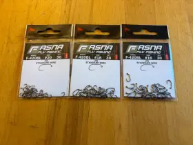 Fasna F420bl F 420bl Barbless Black Nickel Jig Hook - Sizes 16 18 20