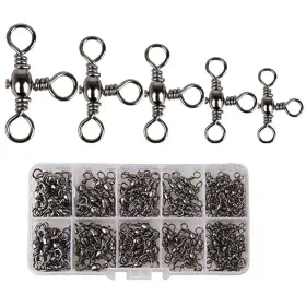 Fezihegh 767235615965 Akosu 120pcs Fihshing Accessories Three Way Swivels Cross Line Barrel Stainle