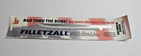 Filletzall 13699 10 Inch Blade. Electric Fillet Blade Saltwater Series Filletzall 13699 10 Inch Blade. Electric Fillet Blade Saltwater Series