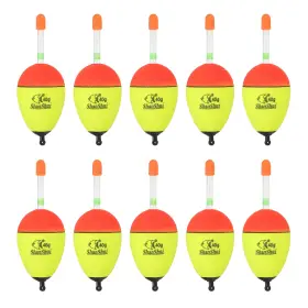 Fipux 685821962999 10 Pack 1.4oz Fishing Bobbers Eva Float Yellow