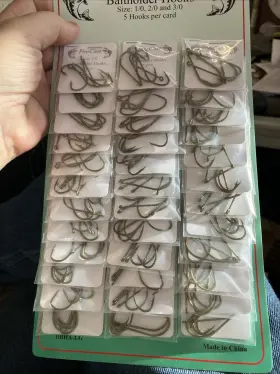Fire Cast 050209039011 Bait Holder Fishing Hooks 36 Packs Of 5 1/0 2/0 3/0 12 Each Fire Cast 050209039011 Bait Holder Fishing Hooks 36 Packs Of 5 1/0 2/0 3/0 12 Each