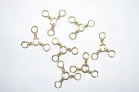 Fish Techniques Ft3ws 3-way Swivel 6 Sizes Brass Or Nickel 25 Per Pack Fish Techniques Ft3ws 3-way Swivel 6 Sizes Brass Or Nickel 25 Per Pack