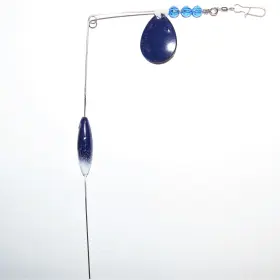 Fish Techniques Llc Ftrbb11bcaxxxx Bottom Bouncer 08 Inch Model Bi-color Nickel Attractor 2 Per Pack