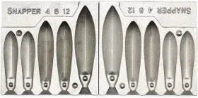 Fishing Tackle 43528-140980 Bank Sinker Mold With 5 Cavities And 4 8 12-ounce Fishing Tackle 43528-140980 Bank Sinker Mold With 5 Cavities And 4 8 12-ounce