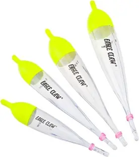Fishing Tackle Co. 313036451440 Float Steelhead Clear With Red And Yellow Top Assortment-3.5 4 7 9