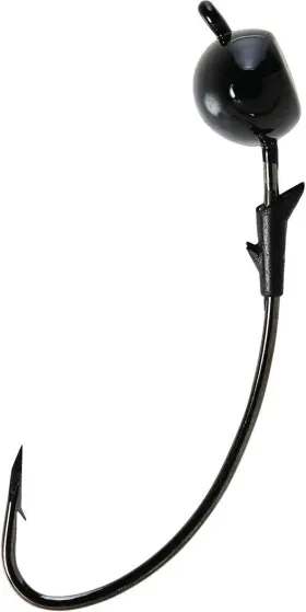 Fishing Tackle Co. 313109917972 Trokar Scorpion Shakey Head Black 1/4 Oz Per 3 One Size