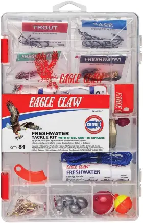 Fishing Tackle Co. 711181021547 Lead Alternative Freshwater Kit 81 Pieces