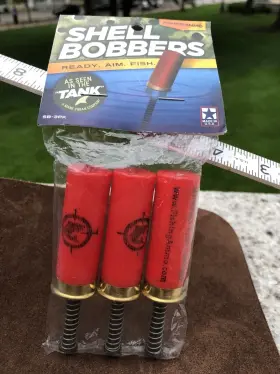 Fishingammo 857758004015 Shell Bobber Shotgun Look Novelty Plastic Float Red 3 Pack New Made In Usa
