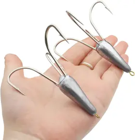 Fishingpepo 744110526080 Snagging Hooks Weighted Treble Large Fishing Weigh Fishingpepo 744110526080 Snagging Hooks Weighted Treble Large Fishing Weigh